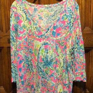 Lilly Pulitzer 3/4 Sleeve Etta in Snap Back